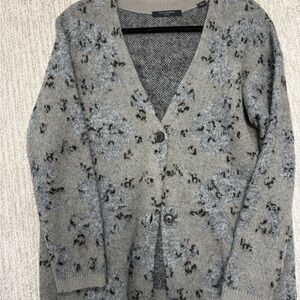 All Saints Black and Gray Women's Cardigan